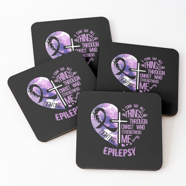 Item preview, I Can Do All Things Through Christ Epilepsy Awareness Gift designed and sold by Dressed For  Duty.