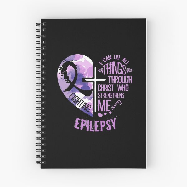 Item preview, I Can Do All Things Through Christ Epilepsy Awareness Gift designed and sold by Dressed For  Duty.