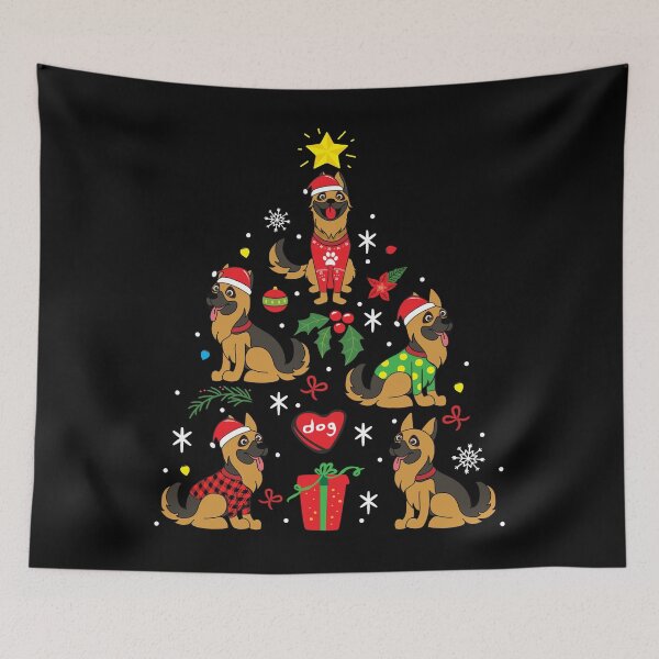 Item preview, German Shepherd Christmas Ornament Tree designed and sold by rafaeltto.