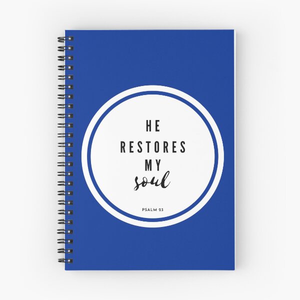 Item preview, He restores my soul Christian quote designed and sold by pureheartvision.