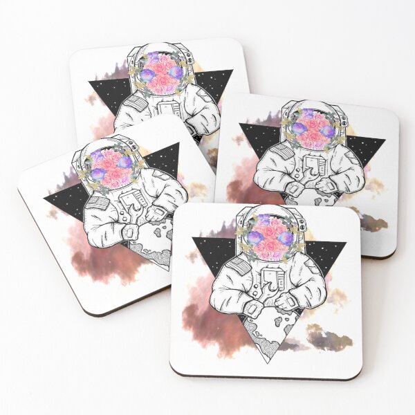 Item preview, Spaceman with Flowers designed and sold by nerdlkr.