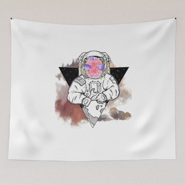 Item preview, Spaceman with Flowers designed and sold by nerdlkr.