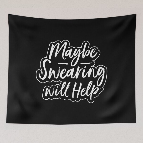 Item preview, Swearing Will Help Funny Sarcasm Sarcastic Gift designed and sold by haselshirt.