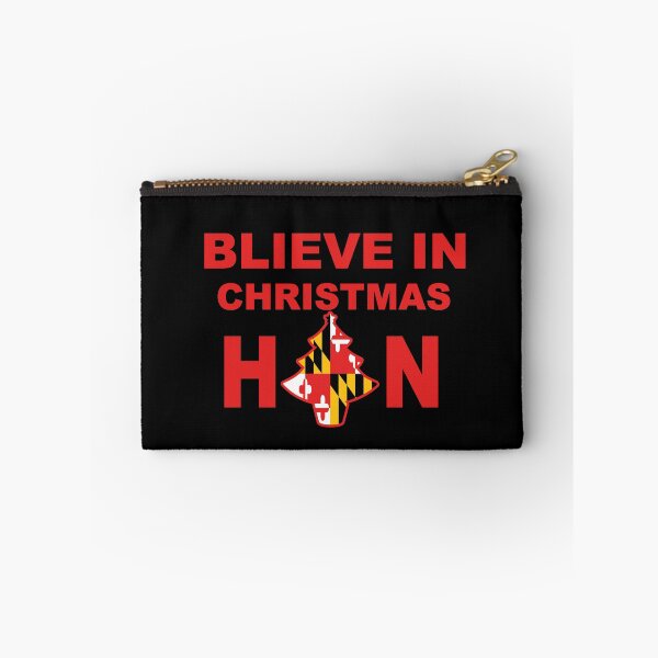 Item preview, Believe in Christmas, Hon B'lieve, Blieve Baltimore Hon Maryland Flag Christmas Tree designed and sold by Draculaura2009.