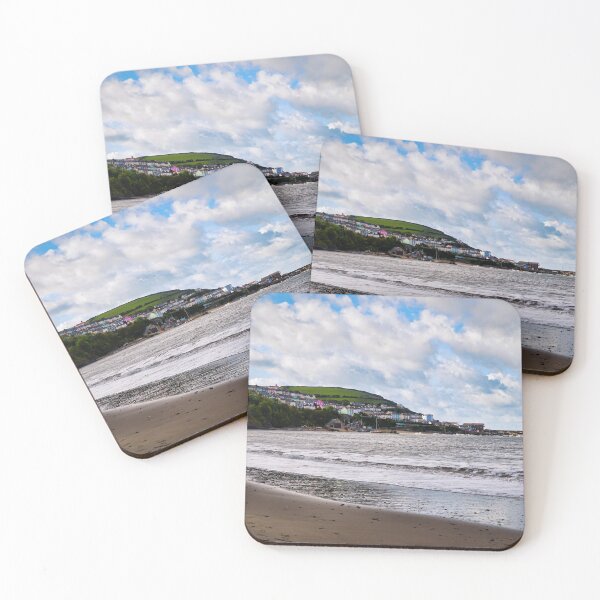 Item preview, New Quay Coastline - Clouds & Rough Ocean Waves - Ceredigion, Wales designed and sold by Harmony Of The Mind.