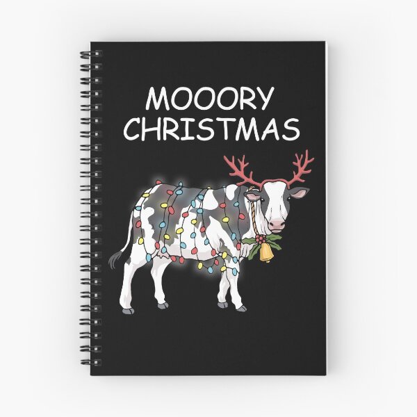 Item preview, Merry Christmas Cow Moory Lights Reindeer Cow Moo designed and sold by DSWShirts.