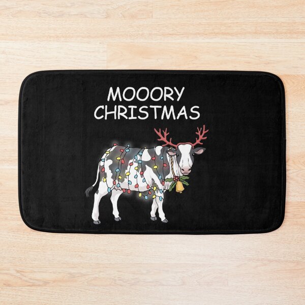 Item preview, Merry Christmas Cow Moory Lights Reindeer Cow Moo designed and sold by DSWShirts.