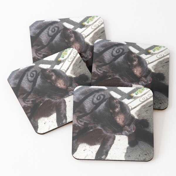 Item preview,  black cat, pet, nature designed and sold by Sternchen2789.