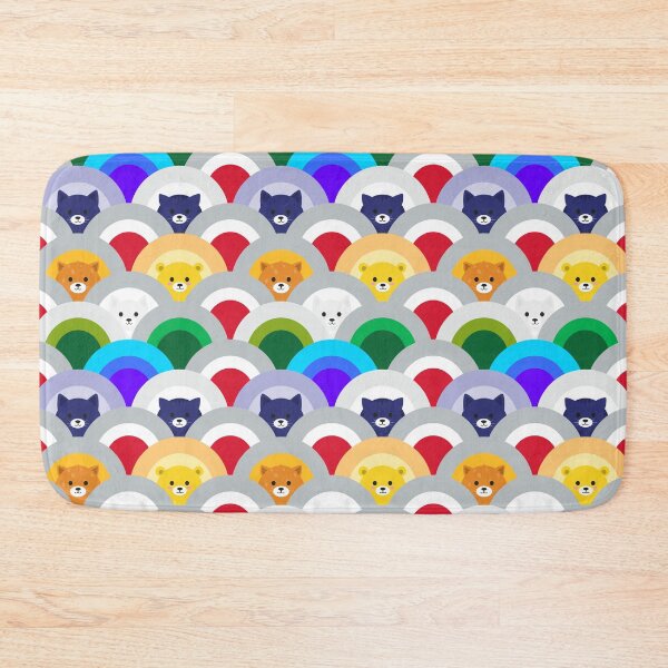 Item preview, Japanese Wave Pattern | cat Rainbow designed and sold by AliensRich.