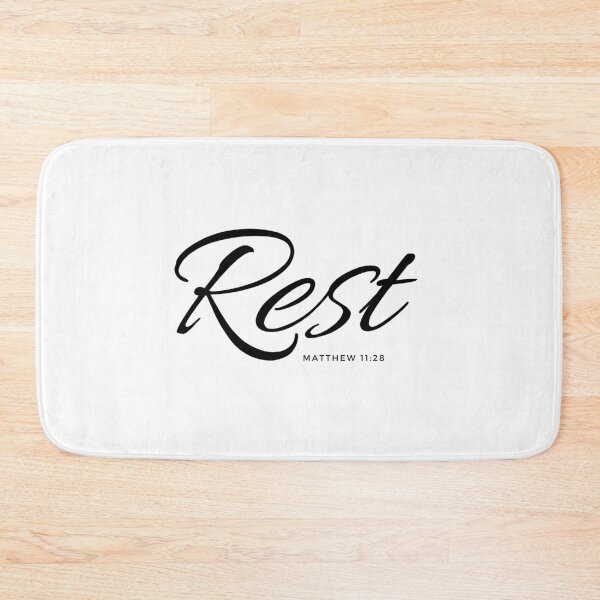 Item preview, Christian quote Rest designed and sold by pureheartvision.