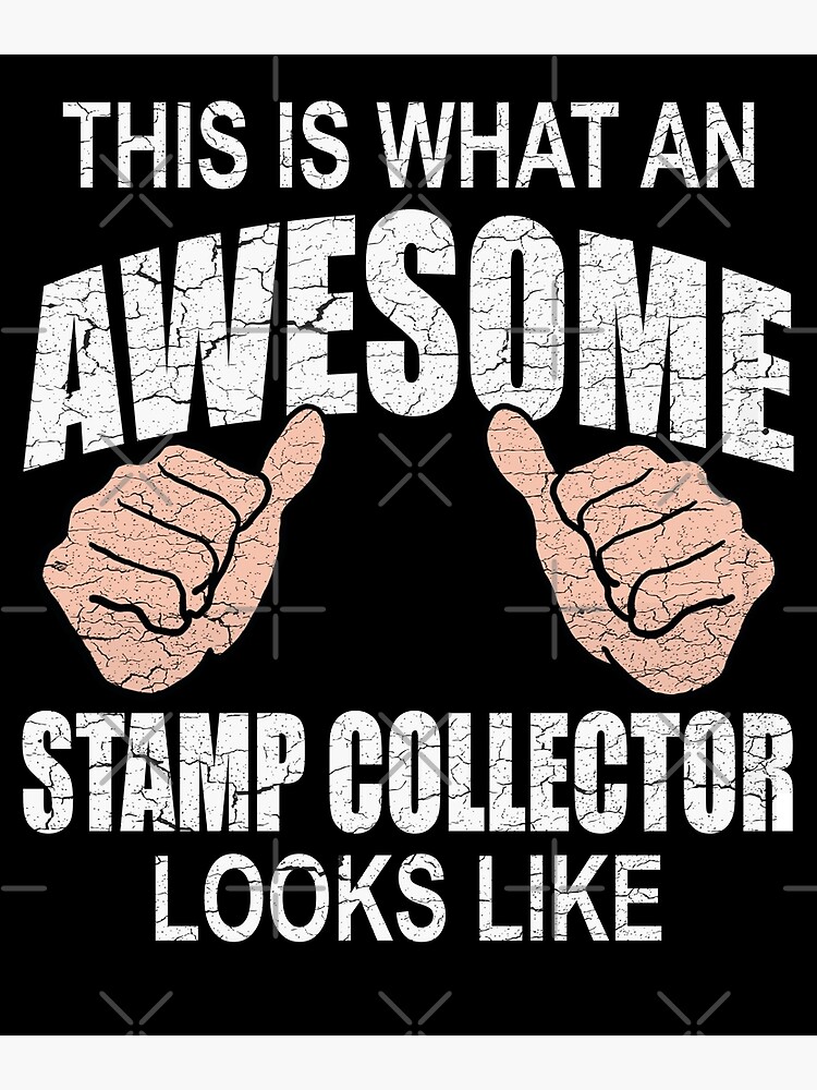 Stamp Collecting Collector Philatelist  Postcard for Sale by TastefulTees