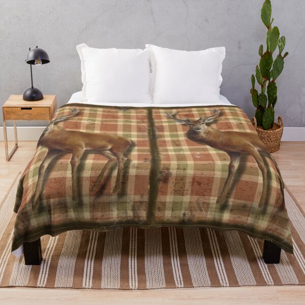 Item preview, Majestic Stag on Scottish Tartan. designed and sold by TTWG.