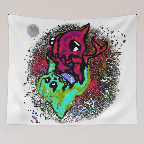Item preview, REd vs Green  ButterSharks designed and sold by TiredEyeSharkCo.