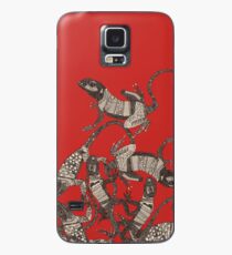 nur Eidechsen rot Hülle & Skin für Samsung Galaxy