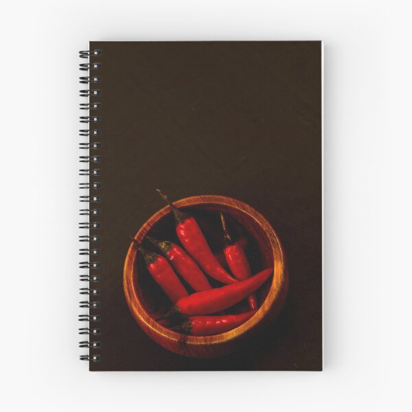 Item preview, Red chillies in a wooden bowl designed and sold by Andy Chisholm.