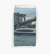 NYC Ferry - Waves Of Wonder Duvet Cover