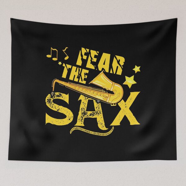 Item preview, Fear The Sax Saxophone Day Saxophonist Jazz Player Music Lover Gift designed and sold by Dressed For  Duty.