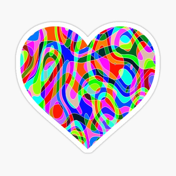 Item preview, Neon Glow Black Light Lava Lamp Rave Heart designed and sold by willybadu.