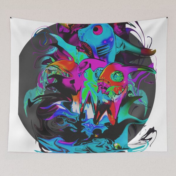 Item preview, Spooked ButterSharks designed and sold by TiredEyeSharkCo.