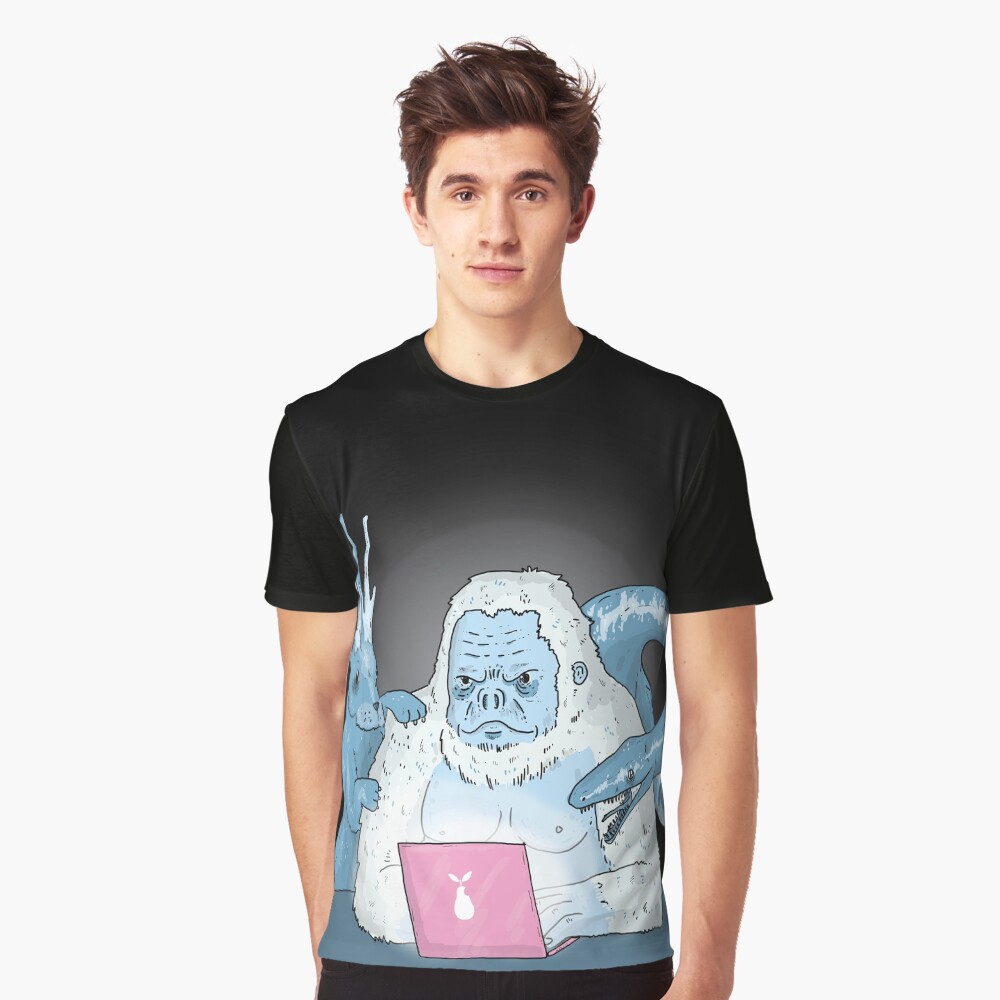 Logo Free Art Cryptid Addicted Graphic T-Shirt