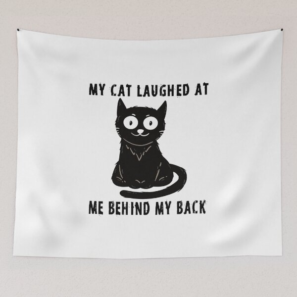 Item preview, My cat laughed at me - funny cat shirt designed and sold by OVMEngemann.