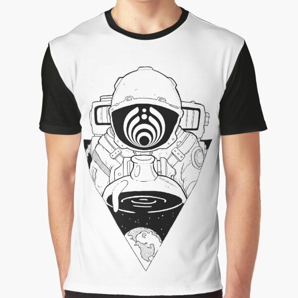 Bassdrop Trippy Astronaut Bassnectar EDM Music Festival 808 Graphic T-Shirt