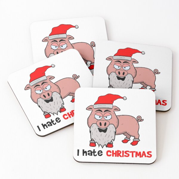 Item preview, Santa Pig hates christmas designed and sold by OVMEngemann.