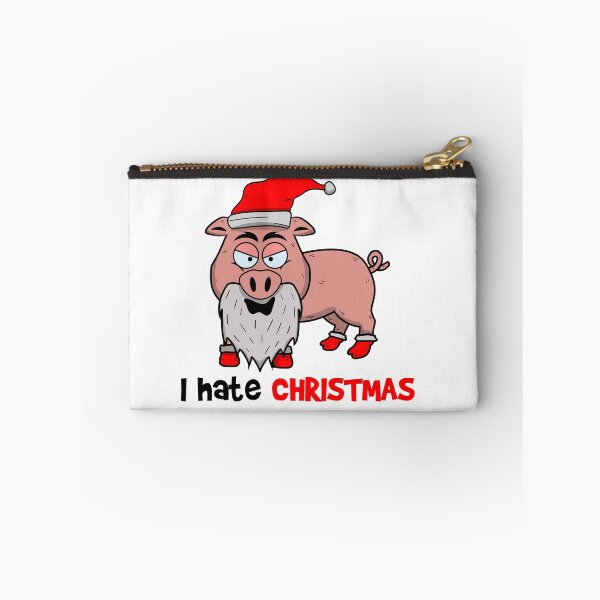 Item preview, Santa Pig hates christmas designed and sold by OVMEngemann.