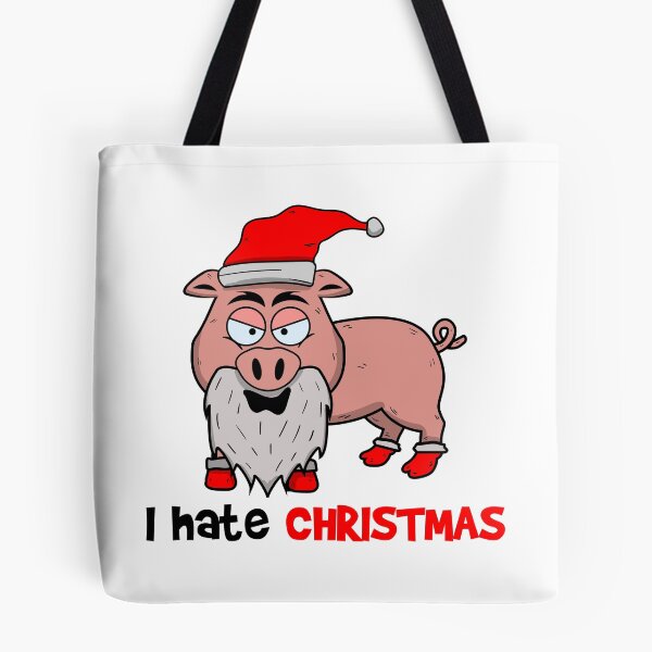 Item preview, Santa Pig hates christmas designed and sold by OVMEngemann.