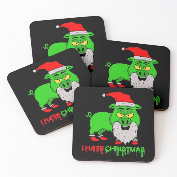 Item preview, Santa Pig hates christmas designed and sold by OVMEngemann.