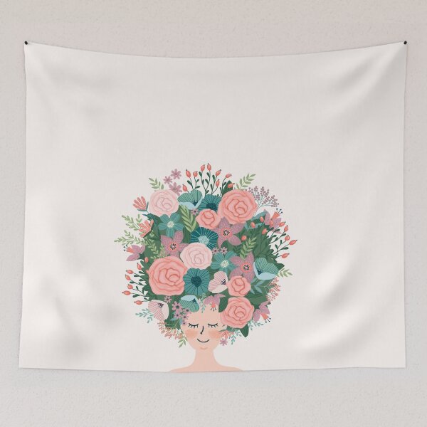Item preview, Plant Lady Cute Girl Floral Head Love Earth designed and sold by ClassicalHollow.