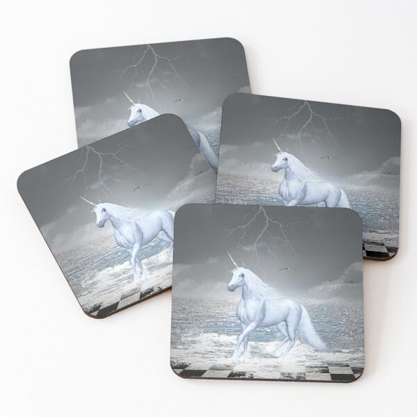 Item preview, Wild unicorn under the storm designed and sold by Ellerslie.