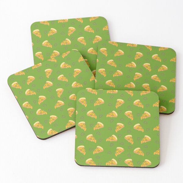 Item preview, Green Pizza Pattern designed and sold by albacarballo.