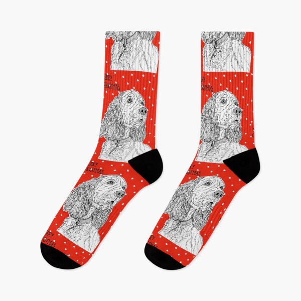 Item preview, Spaniel Christmas Greeting designed and sold by Adam Regester.