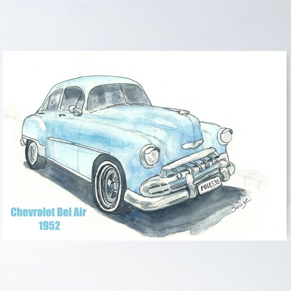 Chevrolet Bel Air 1952 Poster