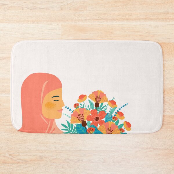 Item preview, Muslim Plant Lady Floral Pink Pastel Botanical Love Earth designed and sold by ClassicalHollow.