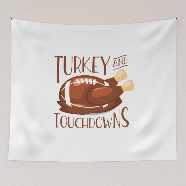 Item preview, Turkey and Touchdowns - Football - Thanksgiving Shirt designed and sold by bkfdesigns.