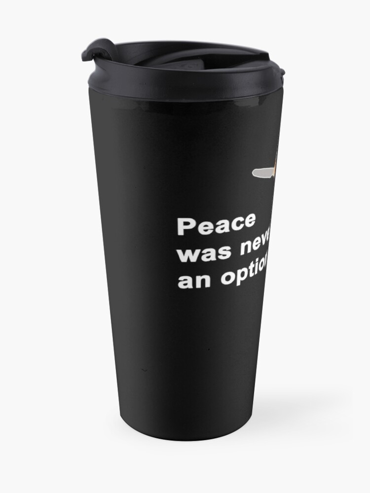 Alternate view of Peace Was Never An Option Goose Game Travel Mug