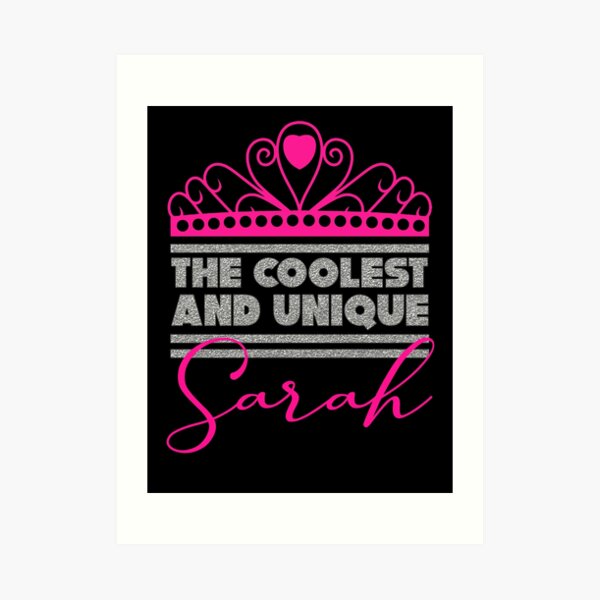 Sarah Name Art Prints Redbubble