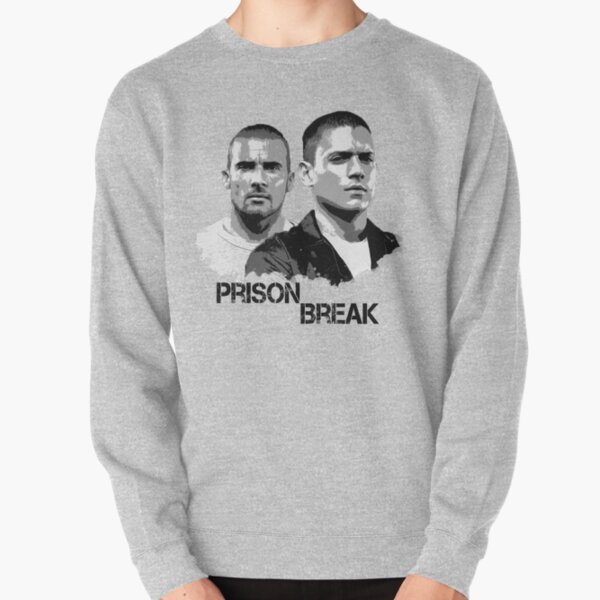 Prison break illustration Pullover Sweatshirt