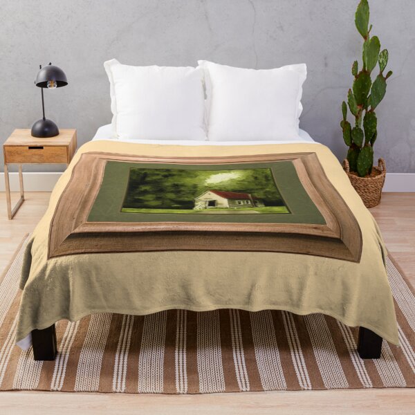 Item preview, "COUNTRY CHURCH," Pastel Painting with a Rice Paper Impression, Displayed with Synthetic Mat and Frame, for prints and products designed and sold by Bob Hall©.