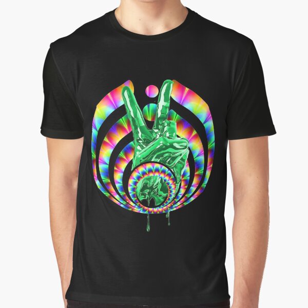 Item preview, Psychedelic Tie Dye Peace Sign Trippy Bassdrop for EDM Bassheads designed and sold by ExtraDressing.