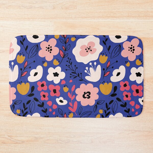 Item preview, Fantasy Flowers on blue designed and sold by Lidiebug.