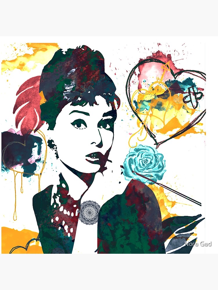 Audrey Hepburn nature colours by NoraMohammed
