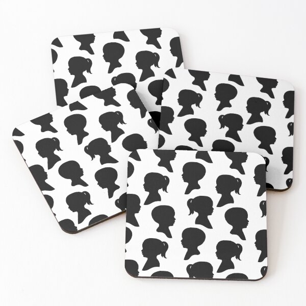 Item preview, Child Silhouettes - Black on White Background designed and sold by A2Gretchen.