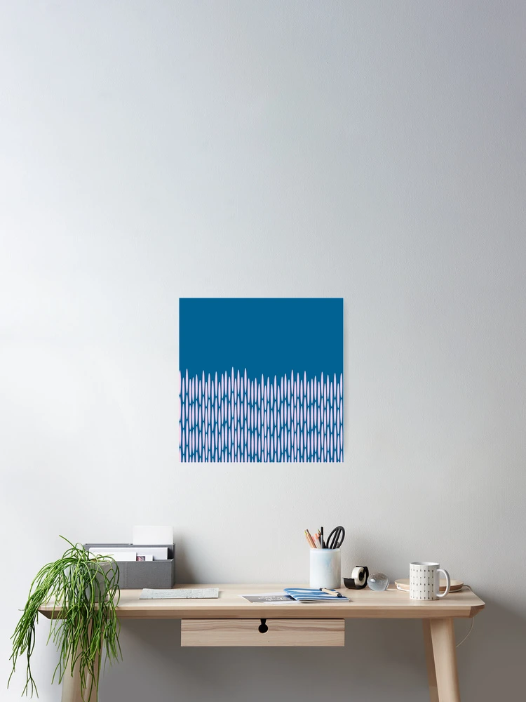 Thumbnail 2 of 3, Poster, Blue Droplets designed and sold by FunkyPattern.