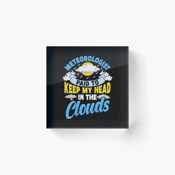 Artikelvorschau, Bezahlt, um meinen Kopf im Wolken-Meteorologie-Wortspiel zu halten entworfen und verkauft von perfectpresents.