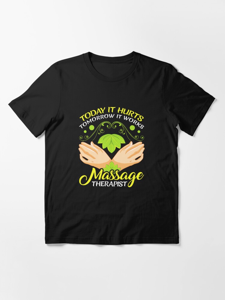 Heartbeat of Massage Therapist T Shirt Men Short Sleeve Cotton