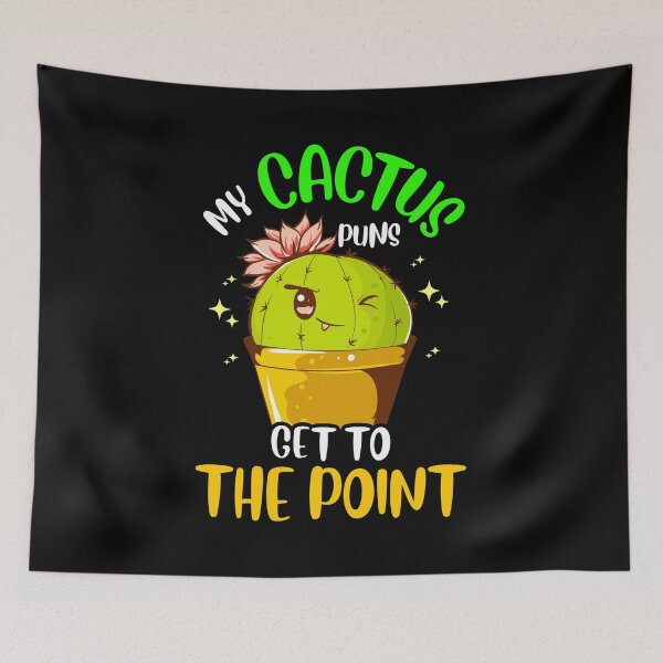 Item preview, My Cactus Puns Get To The Point Winking Plant designed and sold by perfectpresents.