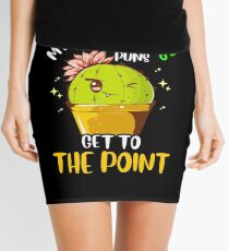 My Cactus Puns Get To The Point Winking Plant Mini Skirt
